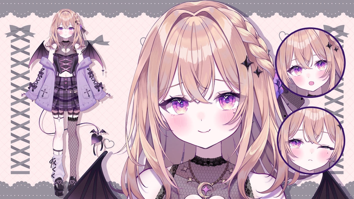 企業Vtuber並のLive2Dモデルを制作します キャラデザ～モデリングまで　これ１つでVtuberデビュー！ イメージ3