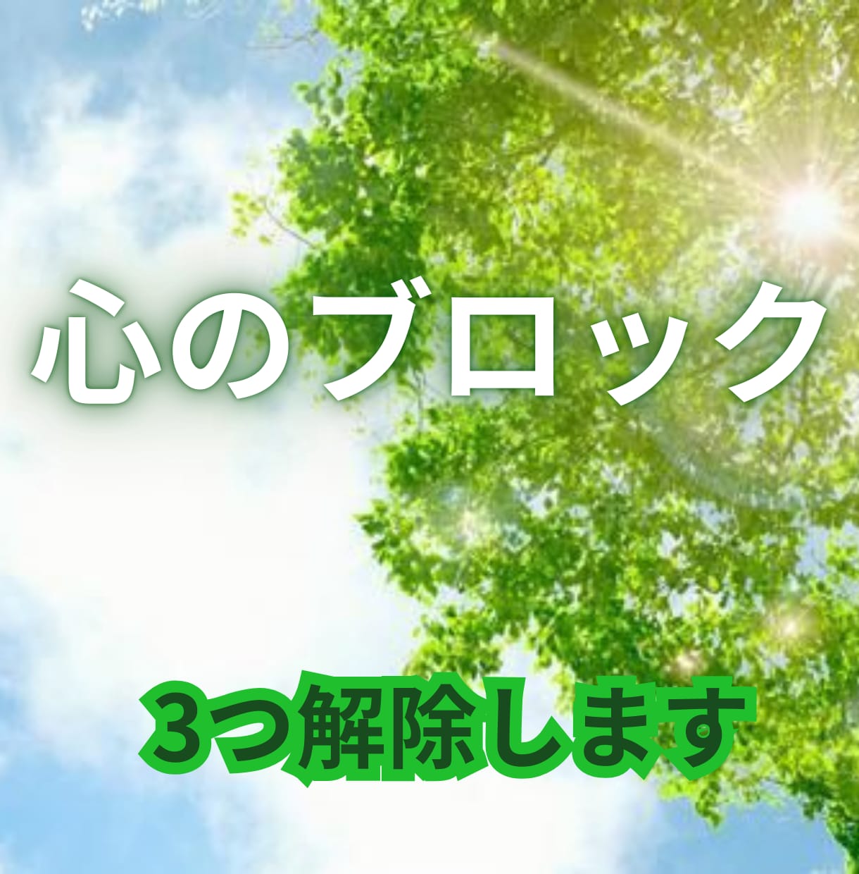 2回目以降はこちら　心のブロック3つ解除します あなたの心のブレーキを外します イメージ1