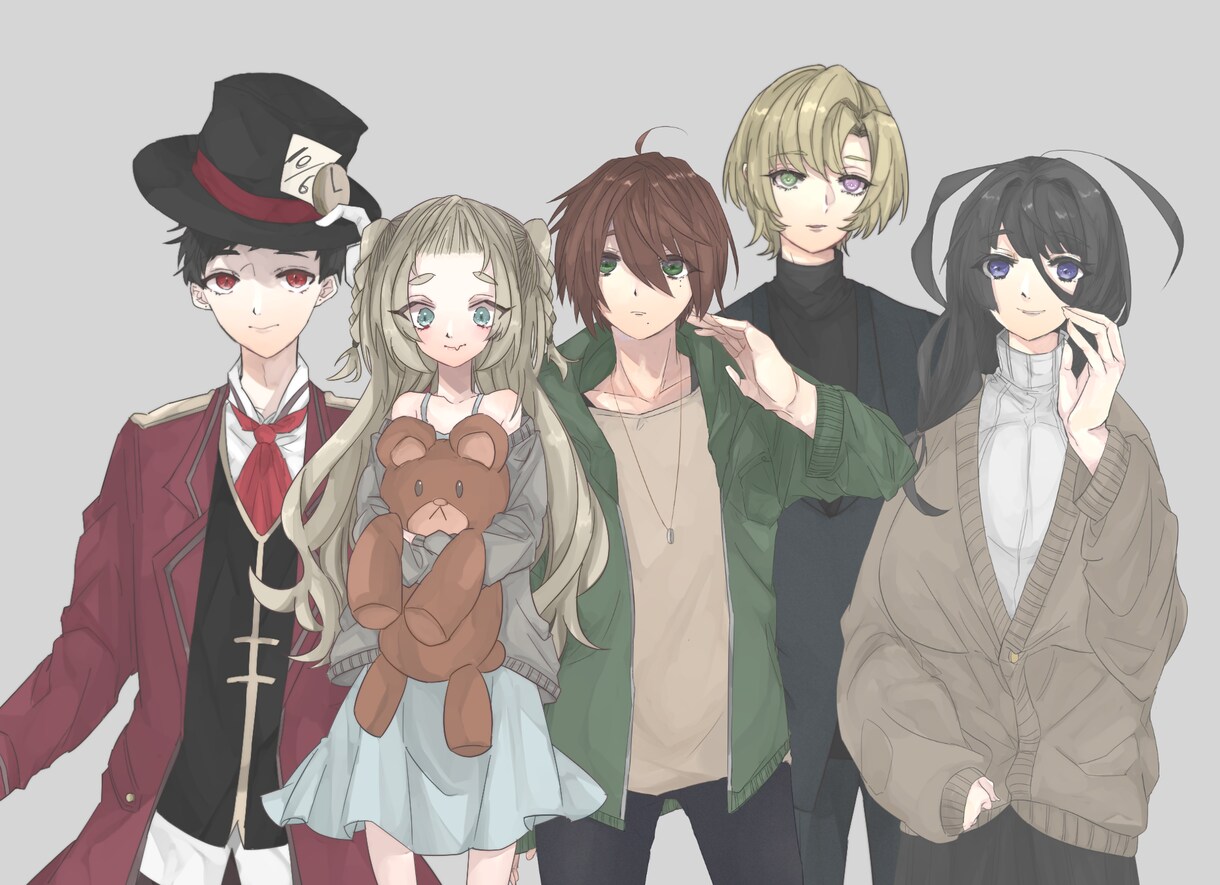 立ち絵・キャラクターデザイン等承ります TRPGでの立ち絵・ゲームのキャラデザ等作成致します イメージ1