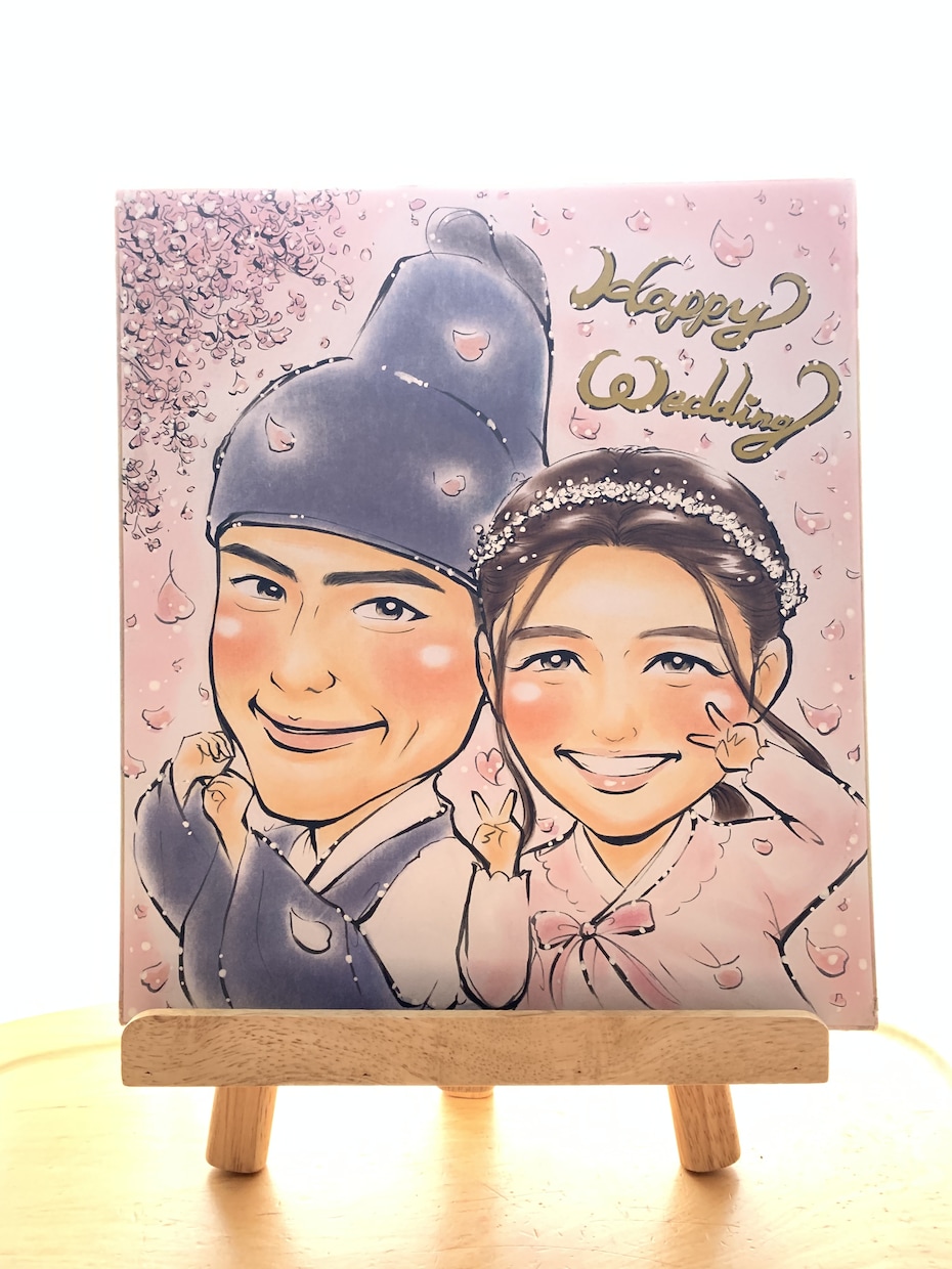 色紙サイズ★綺麗に包装して発送致します ★プレゼントに人気です★還暦祝いや結婚式のウェルカムボード イメージ1
