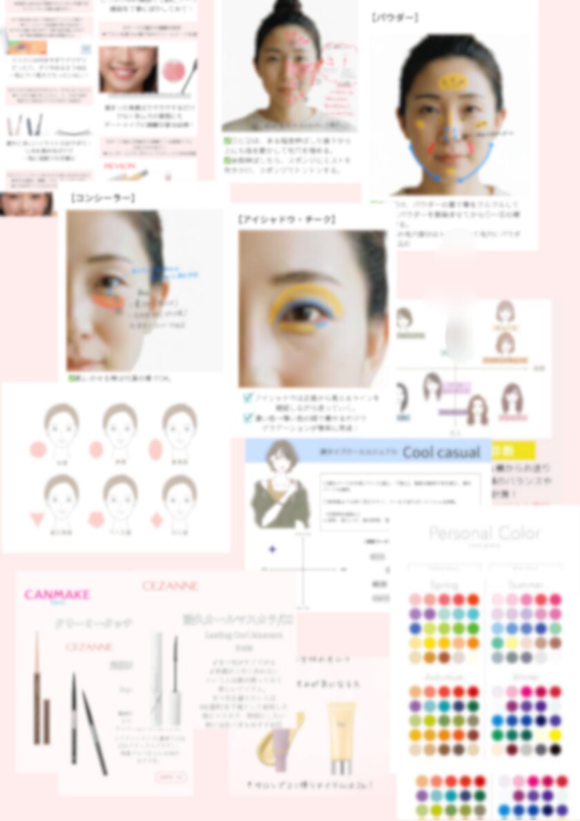 写真図説付き☆メイクカルテ作成します メイクが苦手でも大丈夫！業界のプロが作るメイクカルテ イメージ2
