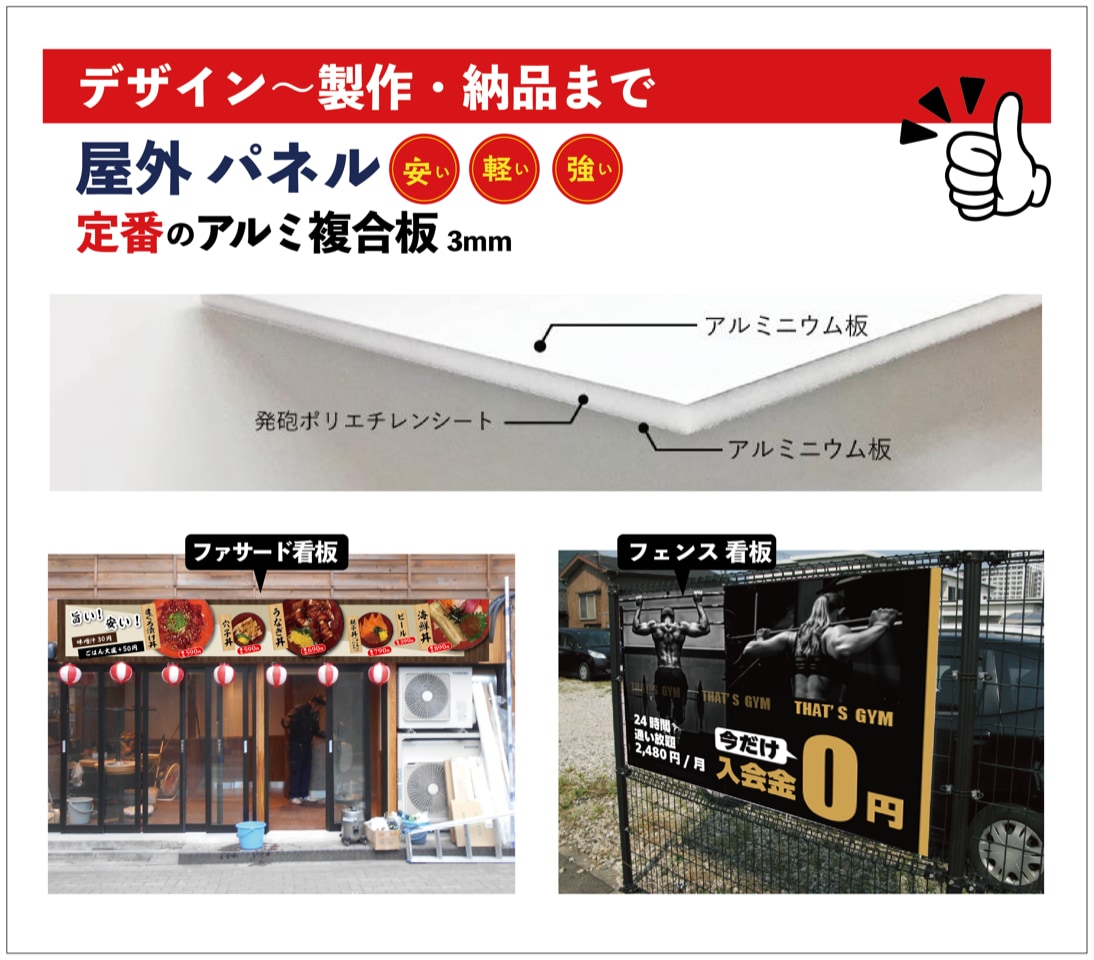 看板デザイン〜実物製作！スピーディに対応します イメージをカタチに！お任せください！ イメージ3