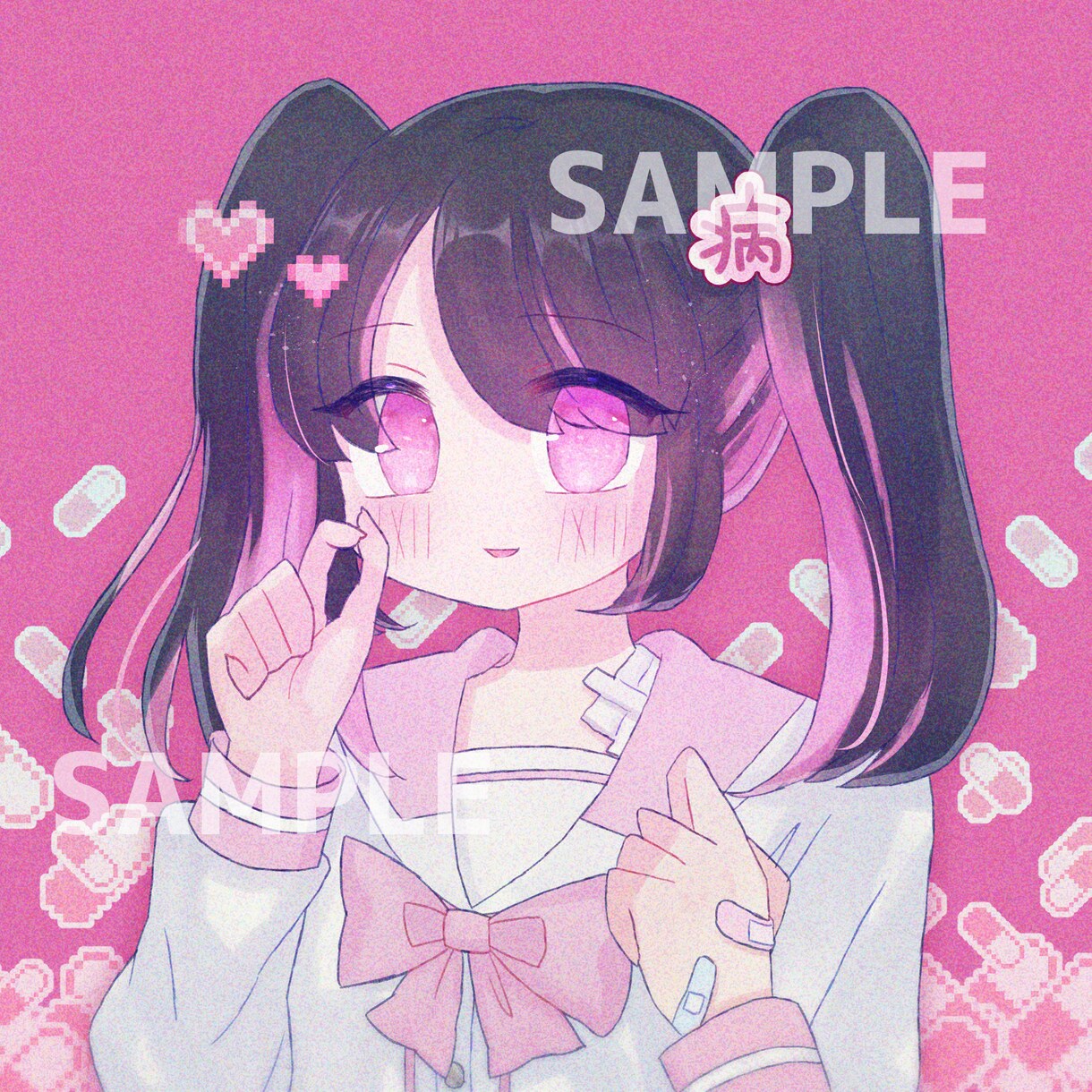 ゆめかわいいアイコンをお描きします SNS等に！可愛い系やデフォルメのアイコンをお求めの方 イメージ2