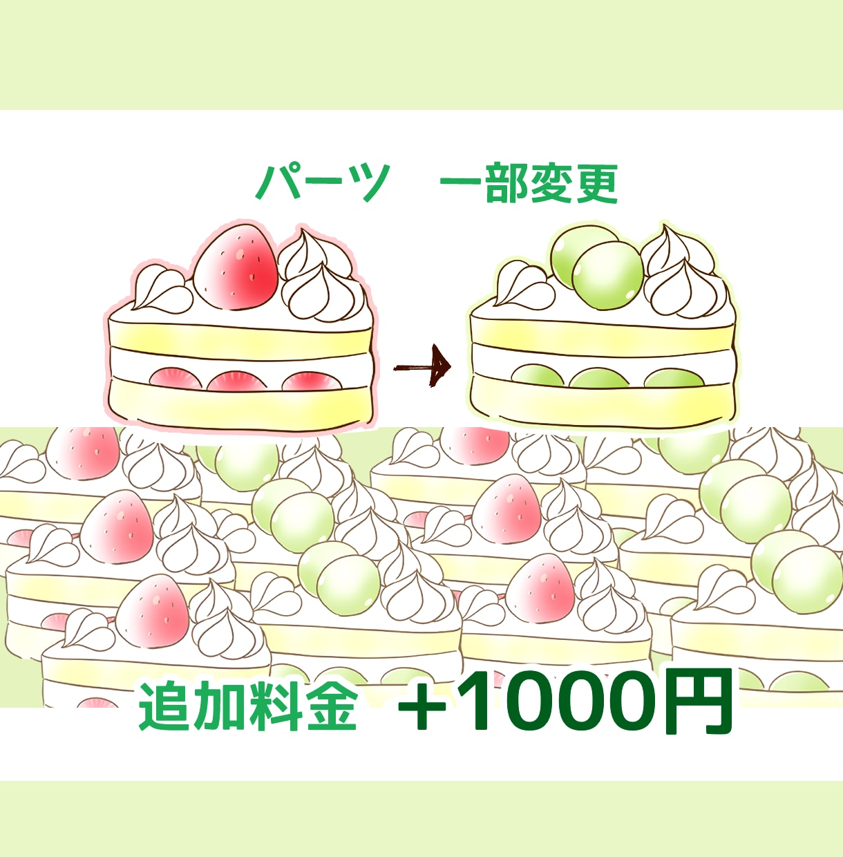 ぷにっふわっかわいいみっちり食べ物イラスト描きます 商用OK！インパクトのあるサムネイル、ヘッダー描きます! イメージ5