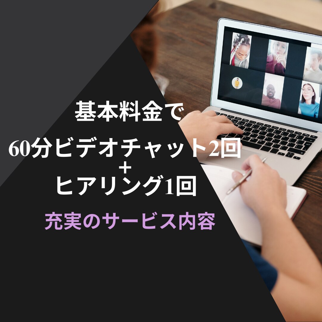 プロマーケターがあなたのアカウントをコンサルします 基本料金でヒアリング1回+ビデオチャット2回と充実の内容！ イメージ2