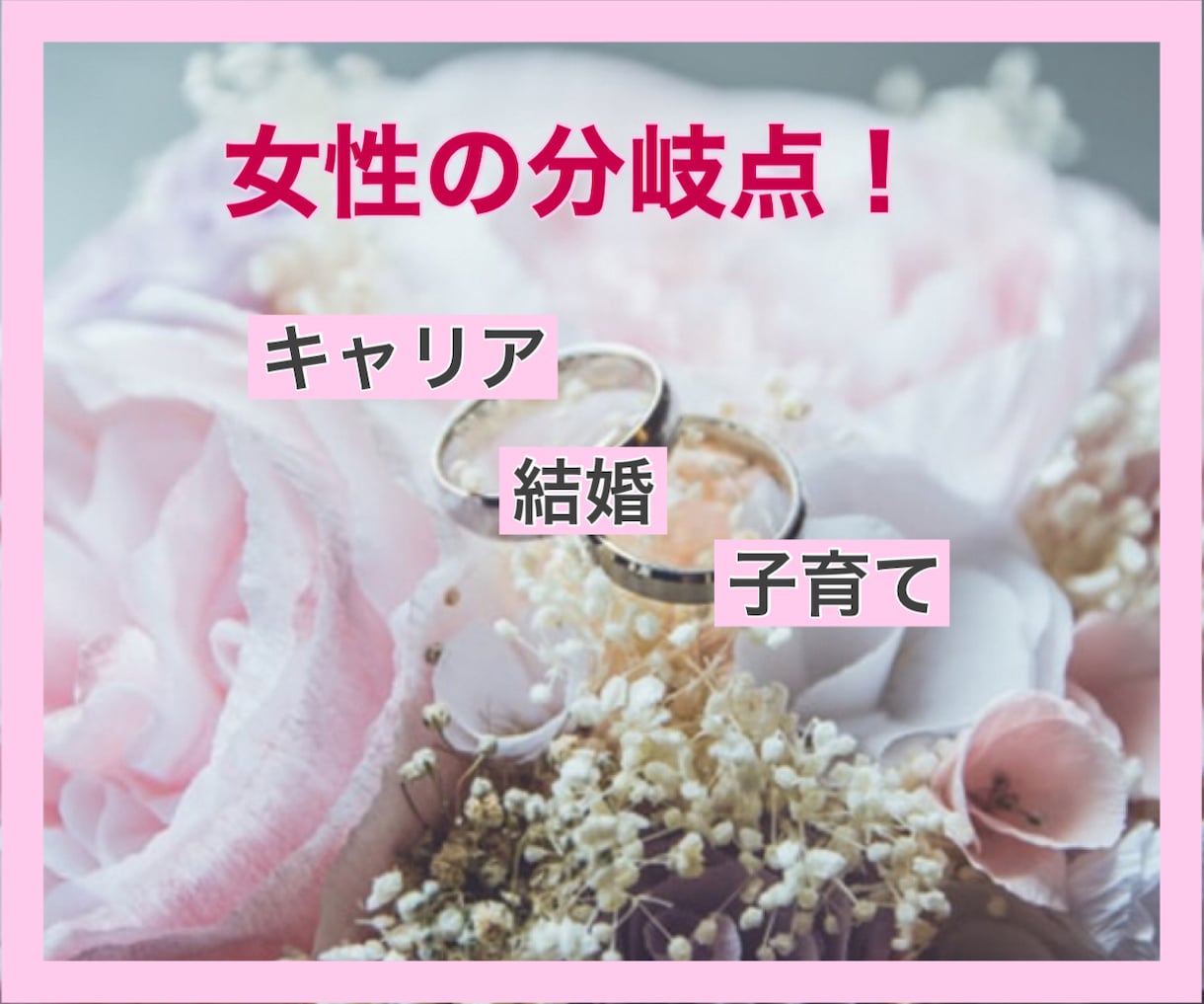 元キャリアが、揺れる女性の将来を共に考えます 。幸せの為に、キャリア、結婚、出産、何かを捨てなければダメ？ イメージ1