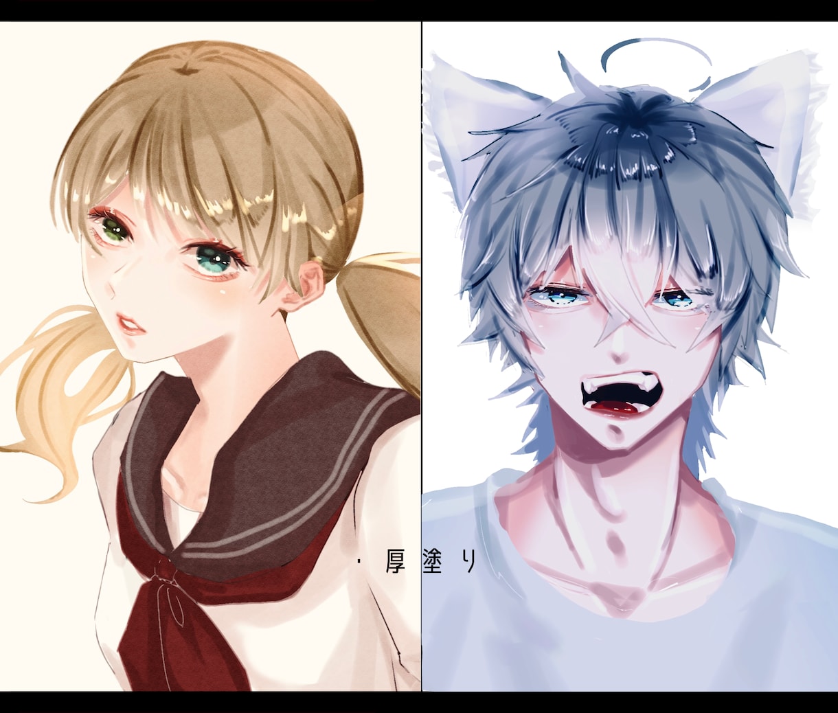 幅広い絵柄でご要望に沿ったイラストを描きます 【アイコン・キャラデザ・PVイラスト・立ち絵・版権等何でも】 イメージ3