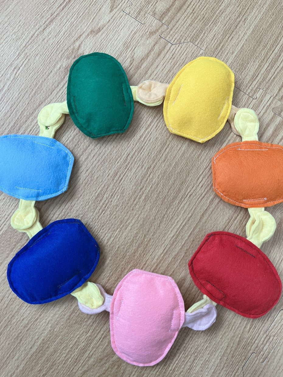 送料込★手作り知育玩具、お子様のおもちゃを届けます ボタン練習おもちゃを一つずつ丁寧に作りました☆ イメージ6