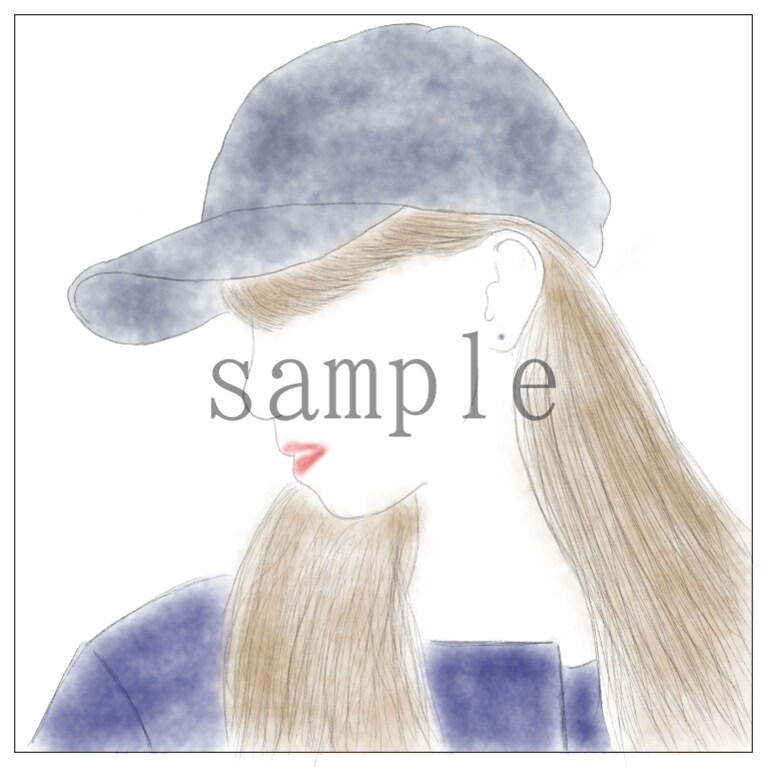 横顔のイラストお描きします SNS等で使用するアイコン、プチギフトにおすすめです イメージ3