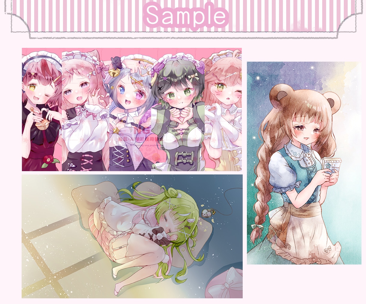 ふんわり可愛い♡歌ってみた動画イラスト作成します 綺麗でかわいい動画イラストで魅力をアピールしませんか？ イメージ3