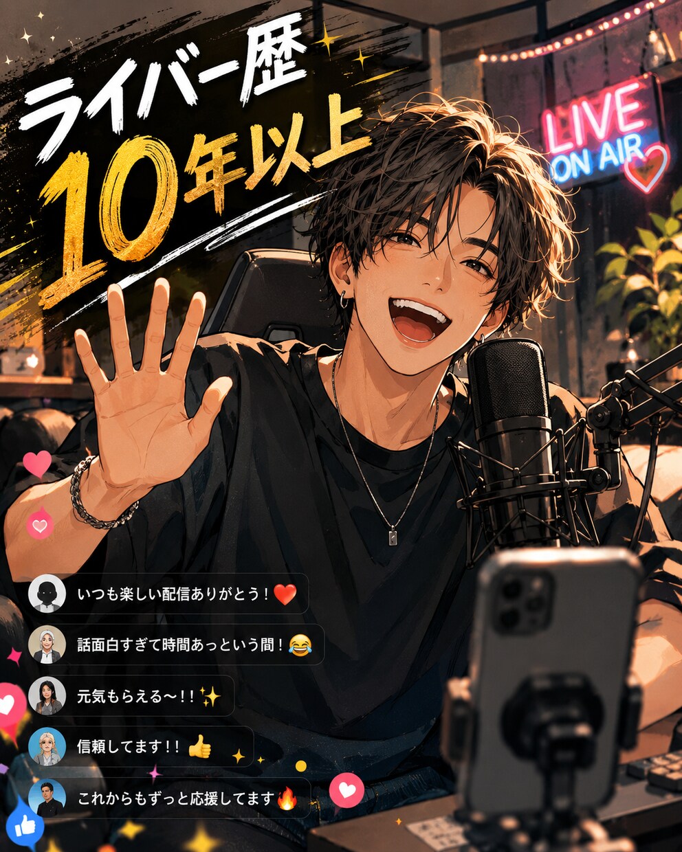 恋愛・仕事・人生相談します ライバー歴10年以上 聞く・話すのプロです チャット♡ イメージ4