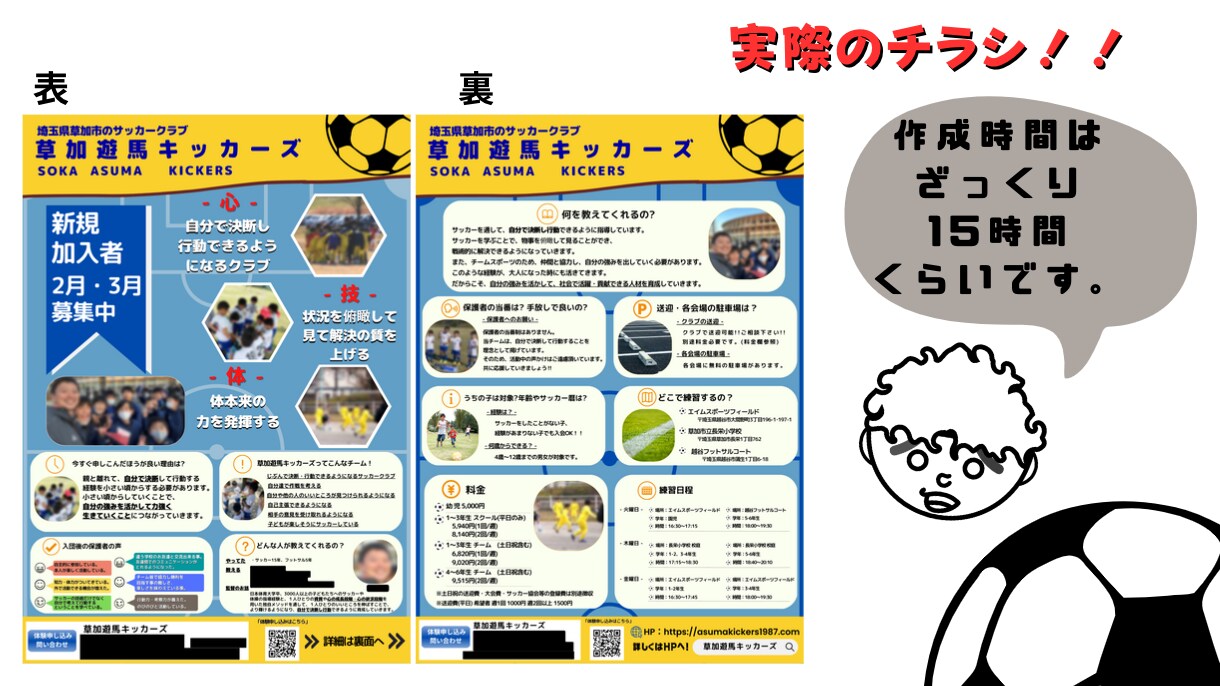 サッカー少年関係のチラシ作成します サッカー少年の夢…応援させてください！ イメージ5