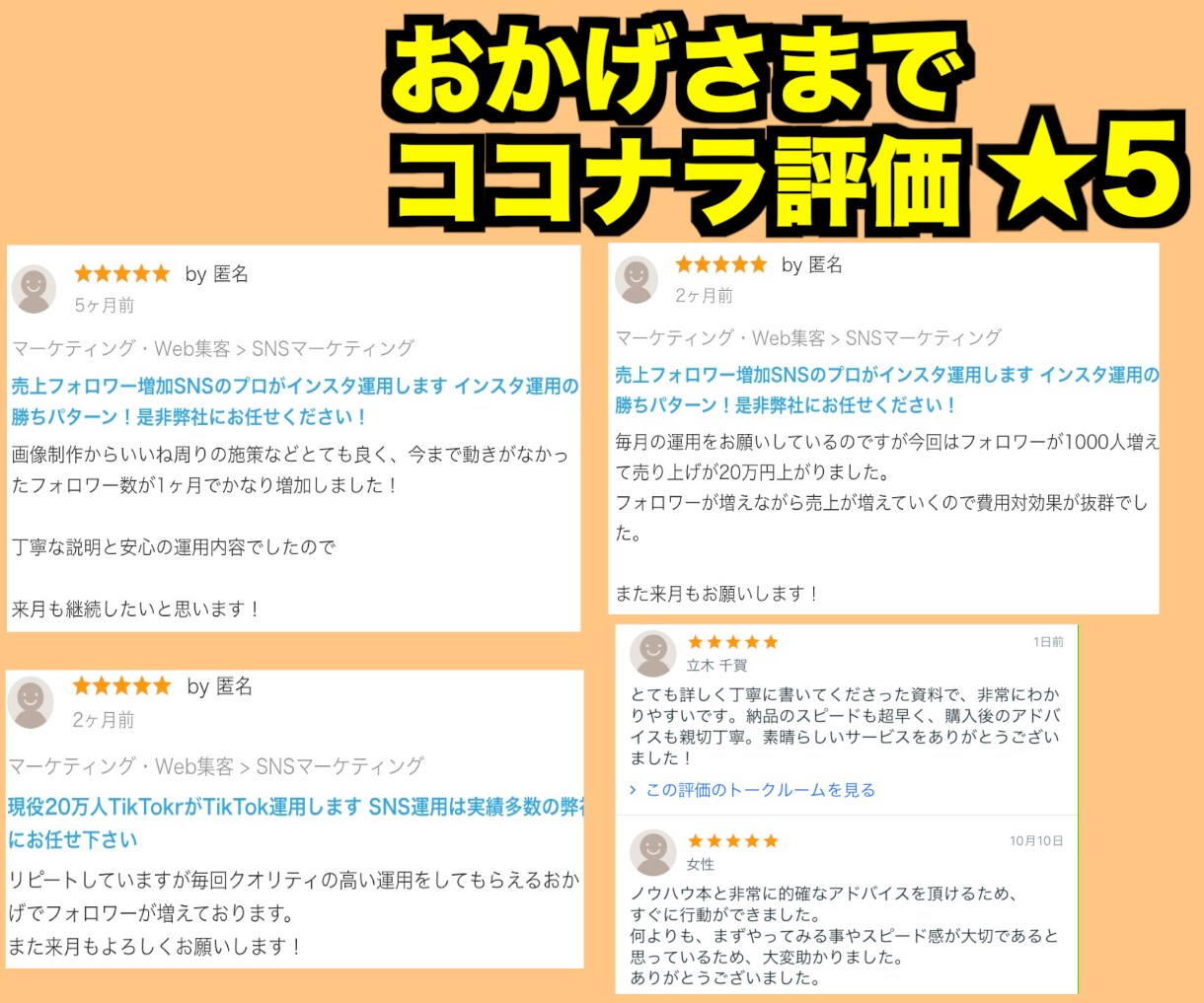 SNSのプロがあなたのSNSアカウントを運用します 採用単価を10万円に！フォロワー100万人がサポート！ イメージ8