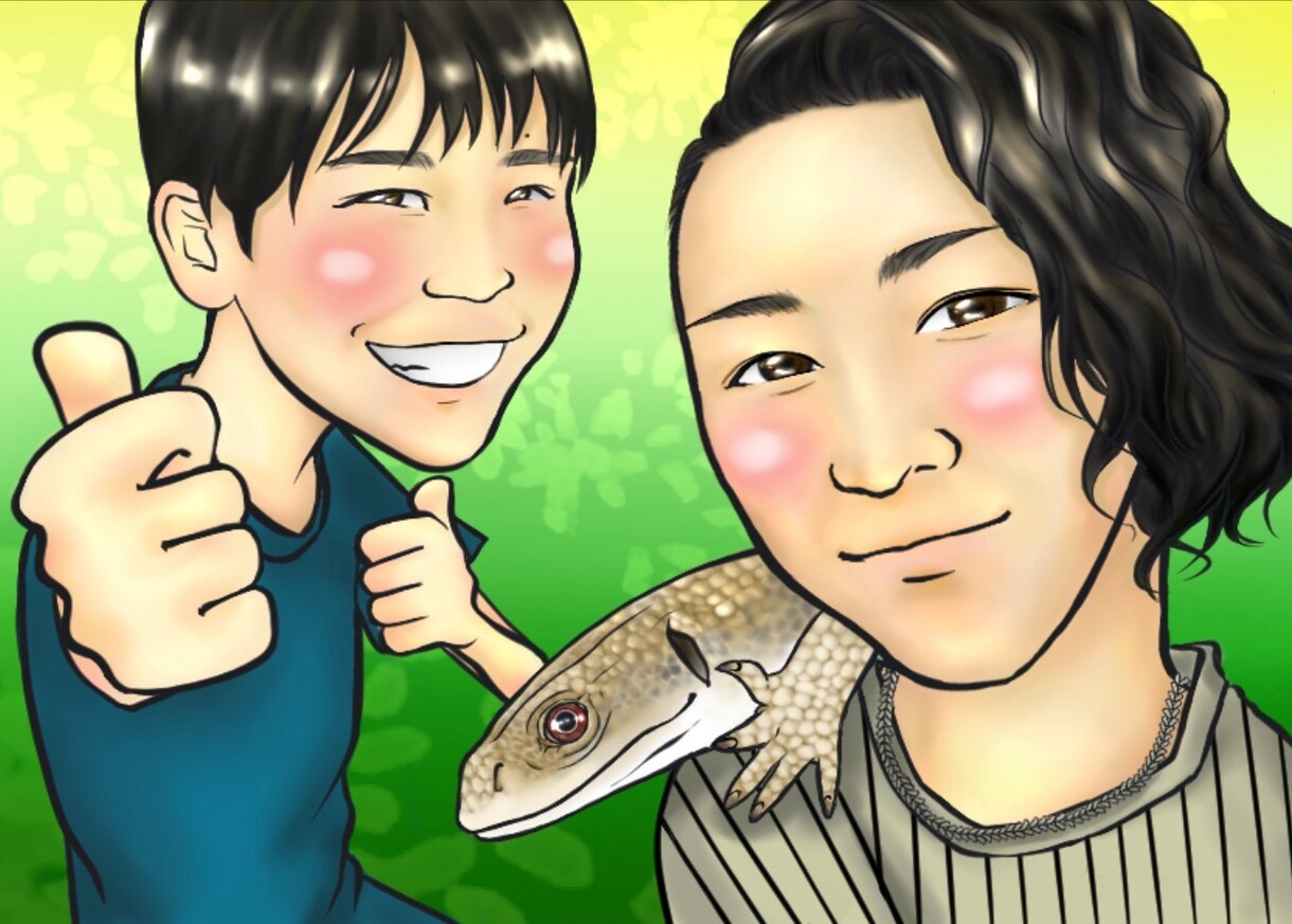似顔絵オーダー デジタルイラスト描きます 【プレゼントに】似顔絵オーダー デジタルイラスト イメージ1