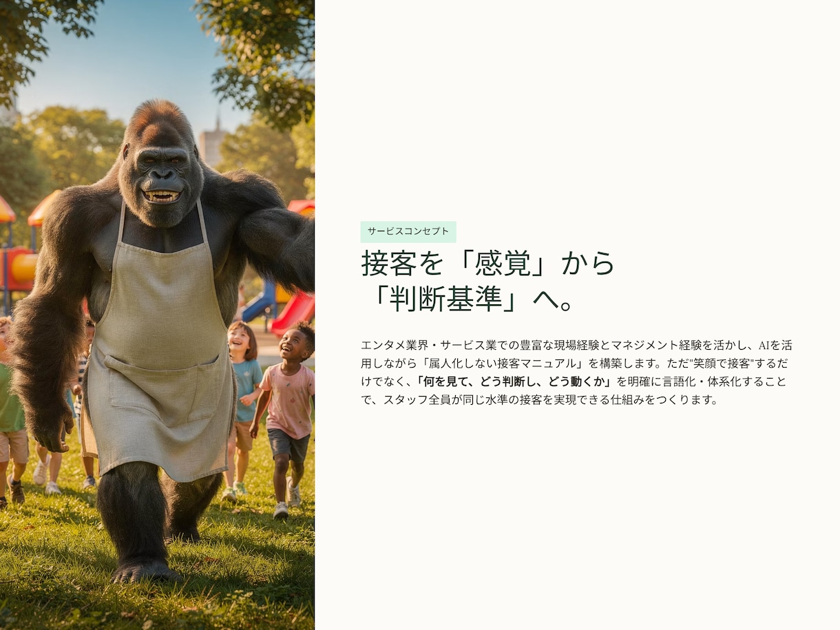 接客マニュアルの作成サポートします 接客レベルを"感覚"から"仕組み"へ イメージ1
