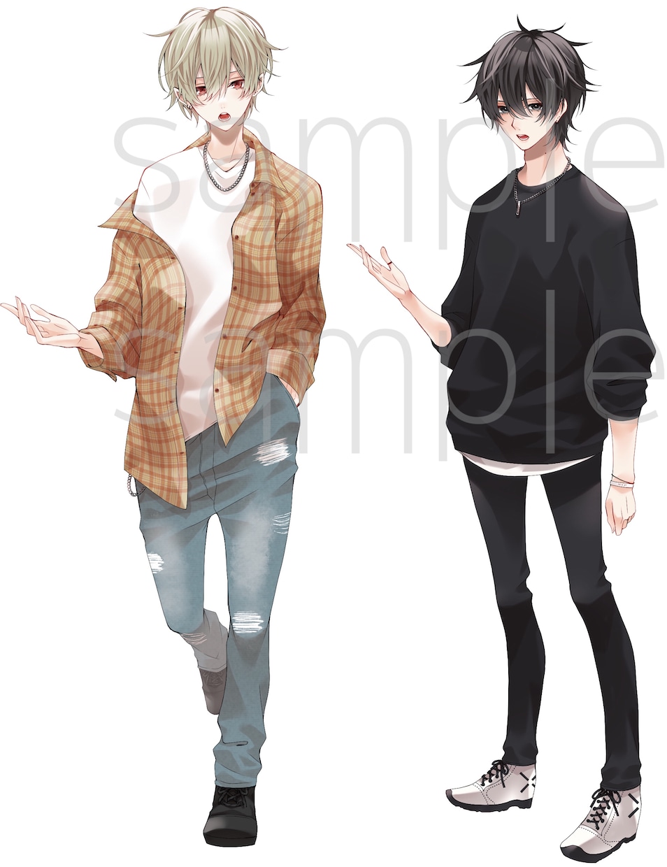 アイコンから立ち絵、1枚絵描きます 【等身絵柄①】SNSアイコンやTRPG用立ち絵などに！ イメージ10