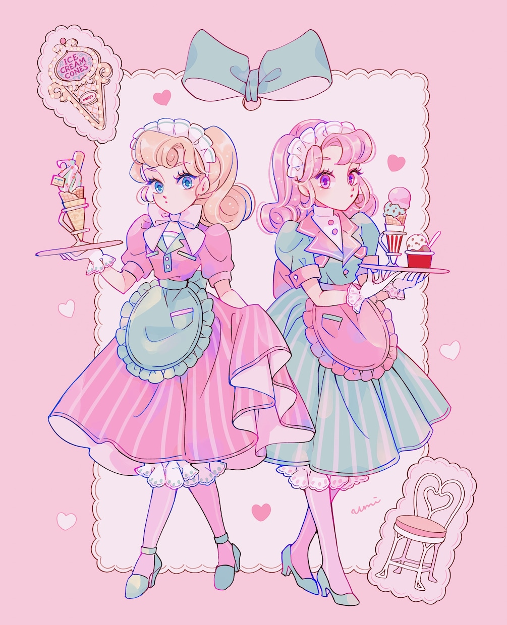 可愛い衣装を着た女の子描きます ●アイコン、似顔絵、イメージイラスト、オリキャラなど イメージ6