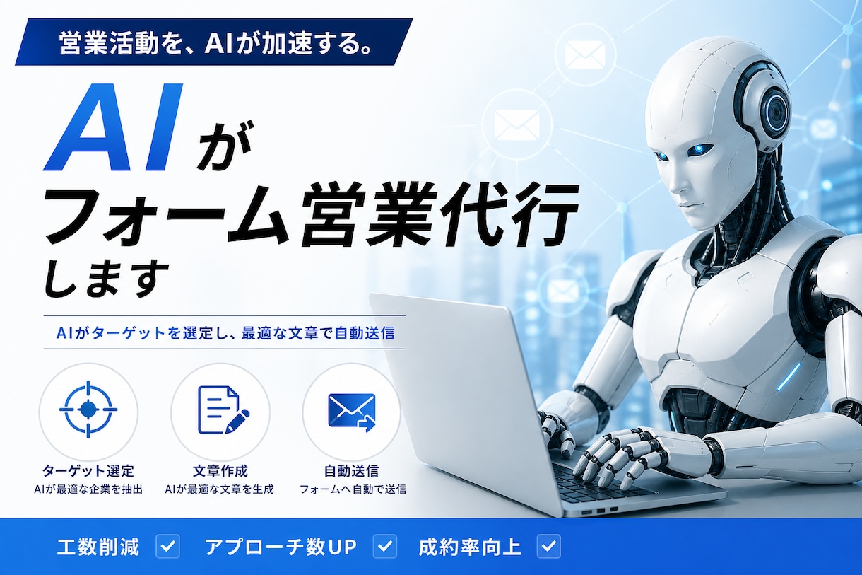 1件5円〜法人フォーム営業代行します 成績超優秀なトップセールスが反応率重視の文面でDMします イメージ1