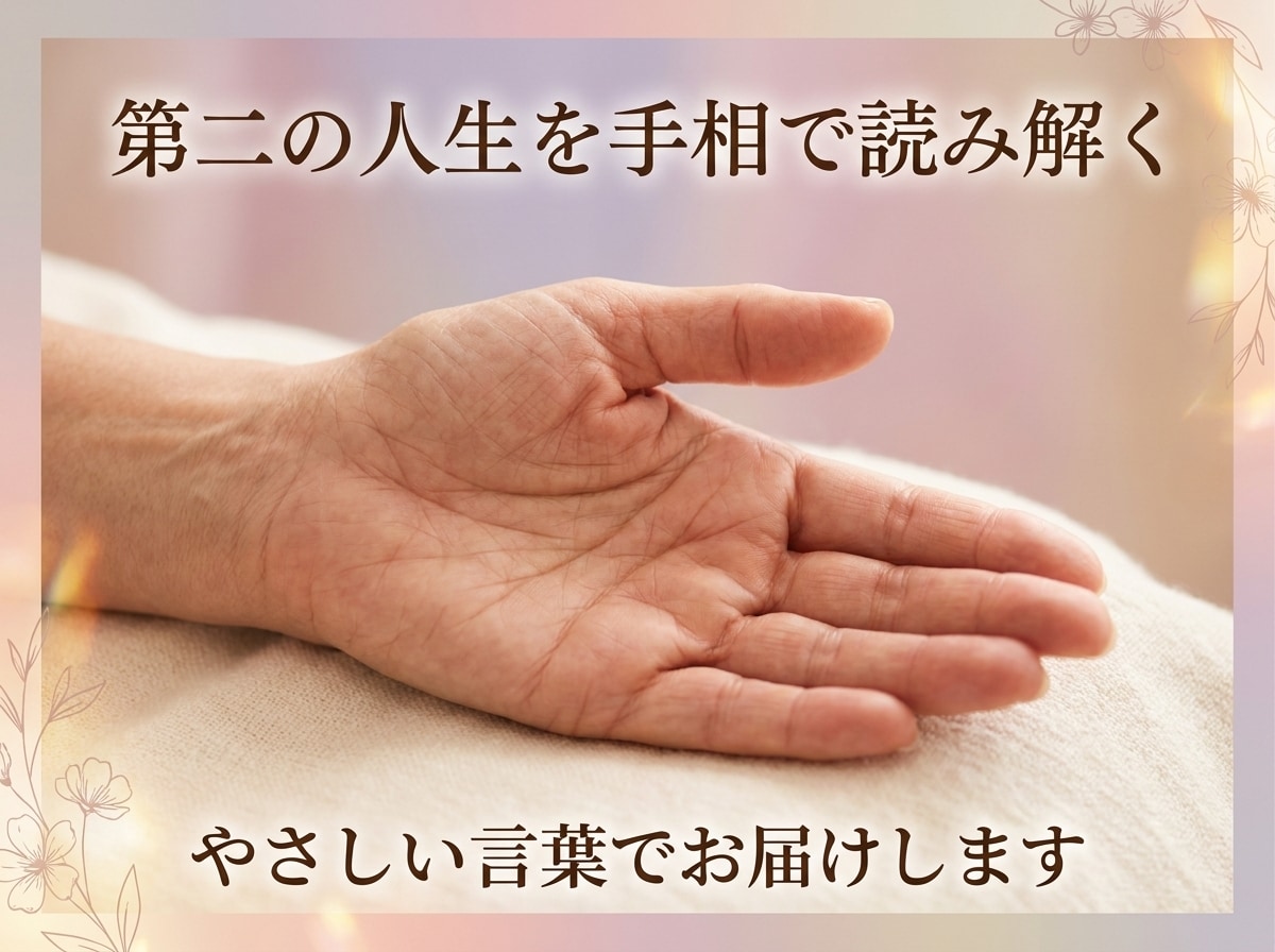 写真1枚やさしく前向きな手相鑑定をお届けします 今の運勢や才能、これからの人生のヒントを手相から読み解く イメージ3
