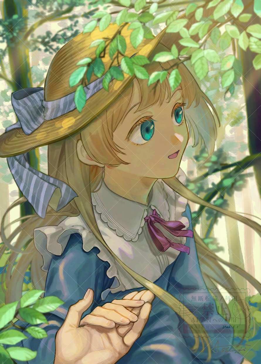 1枚絵◎物語を想像したくなる絵を描きます 画面の中で今まさに時間が進んでるような1枚絵を描きます イメージ8
