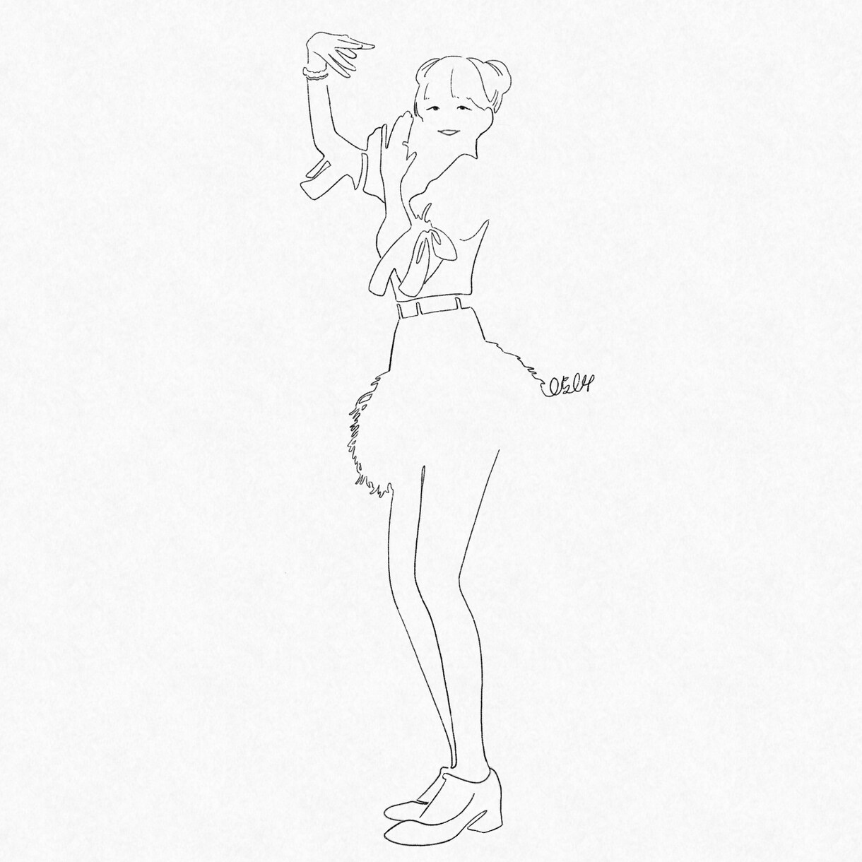 実績0！格安受付中！★お洒落な線画イラスト描きます アイコン・グッズなど用途に合わせたオリジナルイラスト イメージ7
