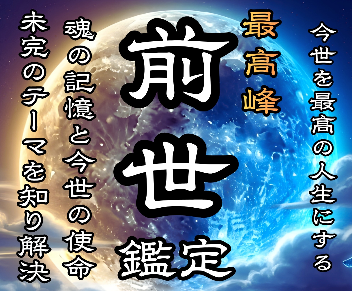 今世の本当の使命を明らかにしてカルマ浄化へ導きます なぜ同じ悩みが起きる？☽魂が歩んだストーリーと今世の真の使命 イメージ1