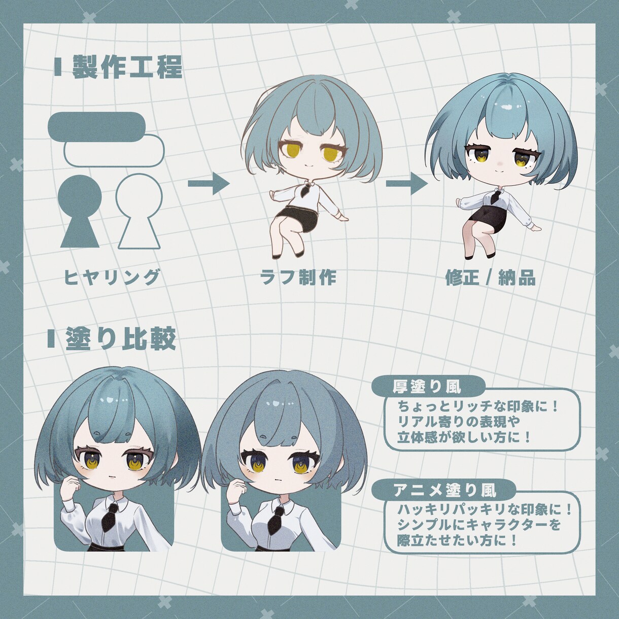 TRPGの立ち絵制作します 開設祝いとして立ち絵の値段お安くします！ イメージ7