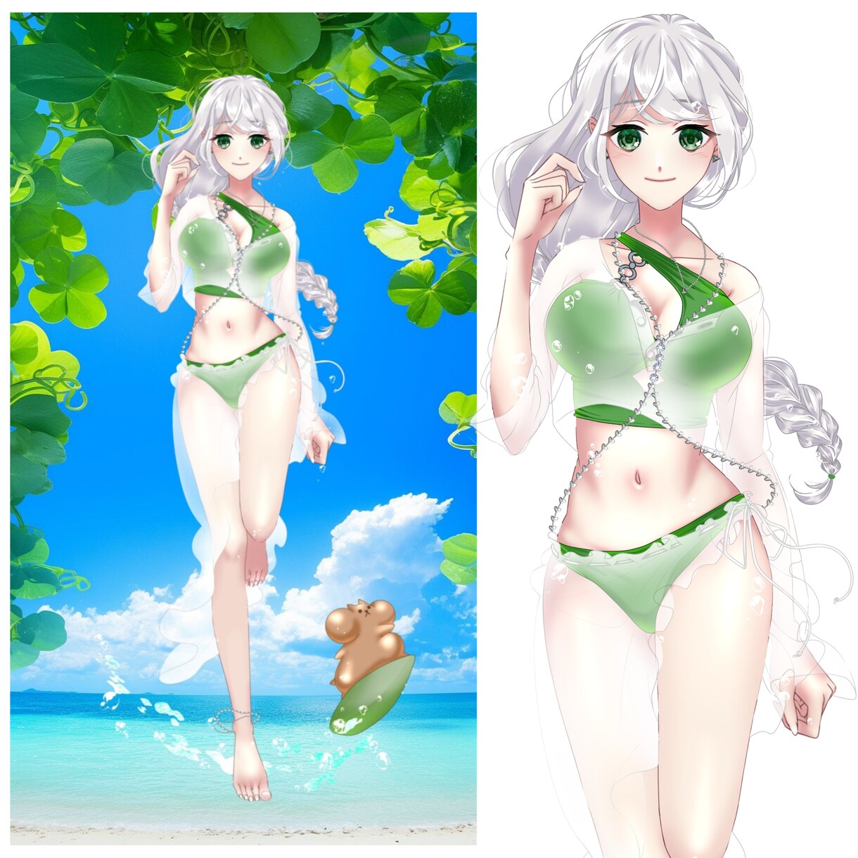 ゲーム&配信用立ち絵制作します 全身立ち絵納期約2週間(商業利用可) イメージ2