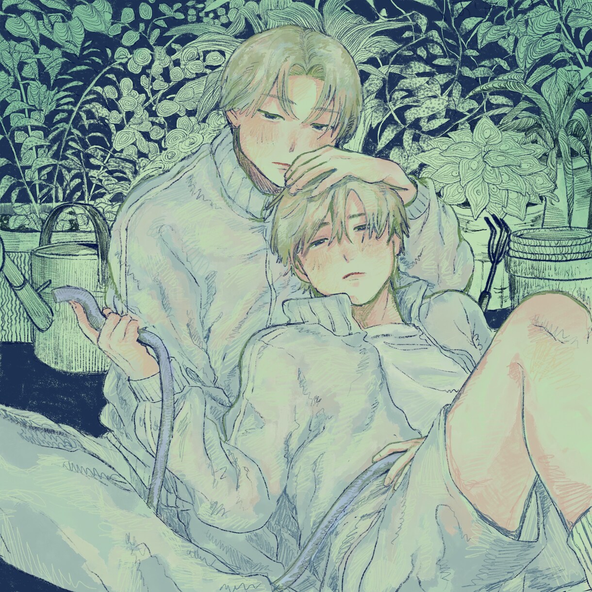 美少年、イケメン描きます 儚げで美しいイケメンお任せ下さい。様々な絵柄対応します イメージ1