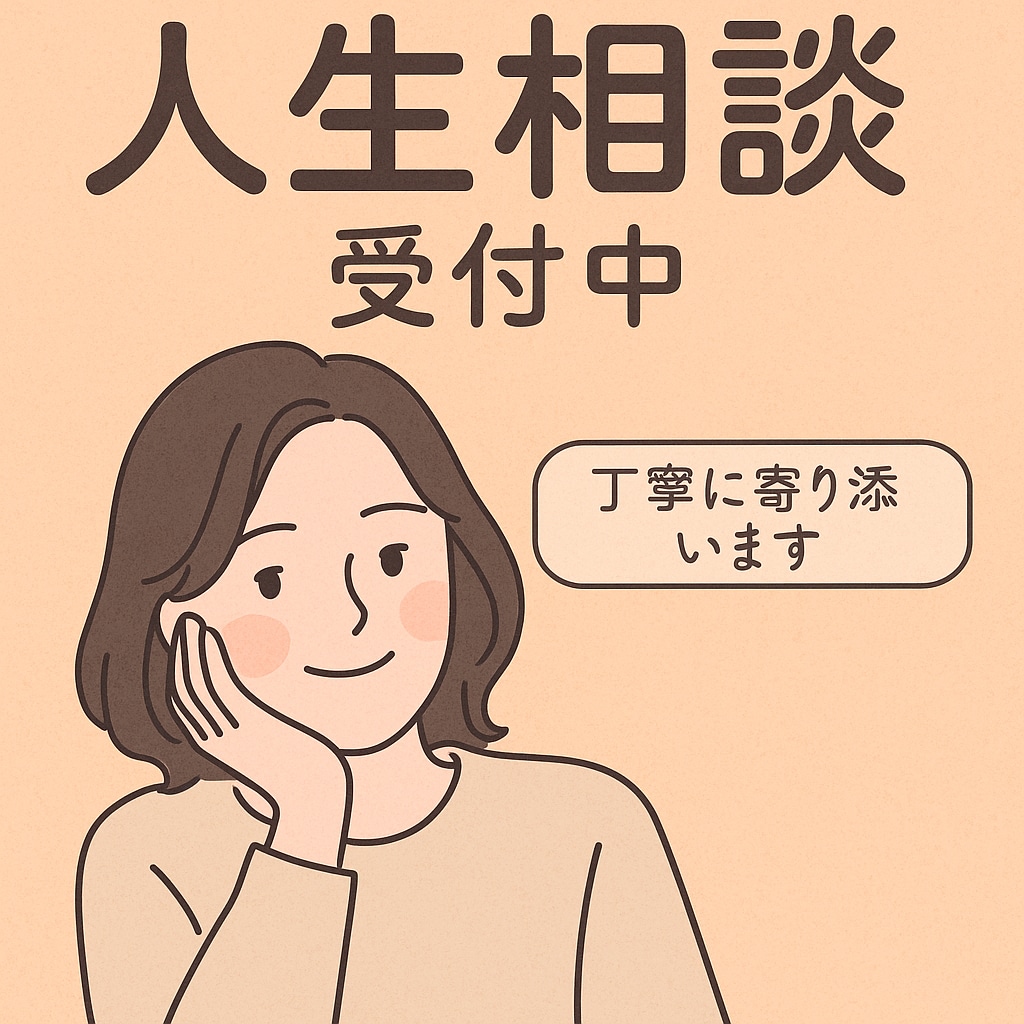 回数無制限・心理学対応・人生相談に寄り添います あなたの悩み、丁寧に受け止めます イメージ1