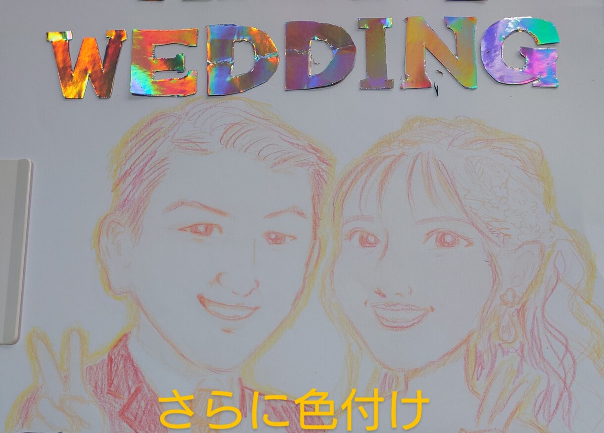 額縁まで華やかなウエルカムボードを作成します 自宅でもあの幸せな景色や幸せな気持ちが、すぐそこに⭐ イメージ3