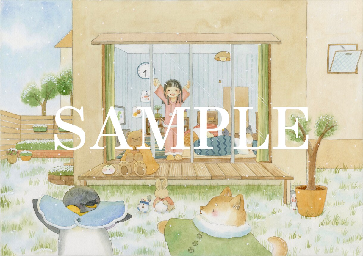 水彩やデジタルで温かみのあるイラストをお描きします プレゼントやお祝いなどにもいかがでしょうか＊ イメージ5