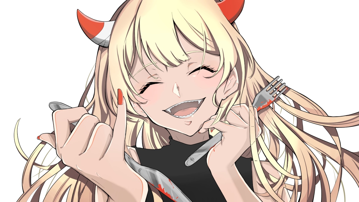 歌ってみた配信用イラスト・ロゴ描きます 歌ってみたイラスト経験あり、差分対応可能です！ イメージ1