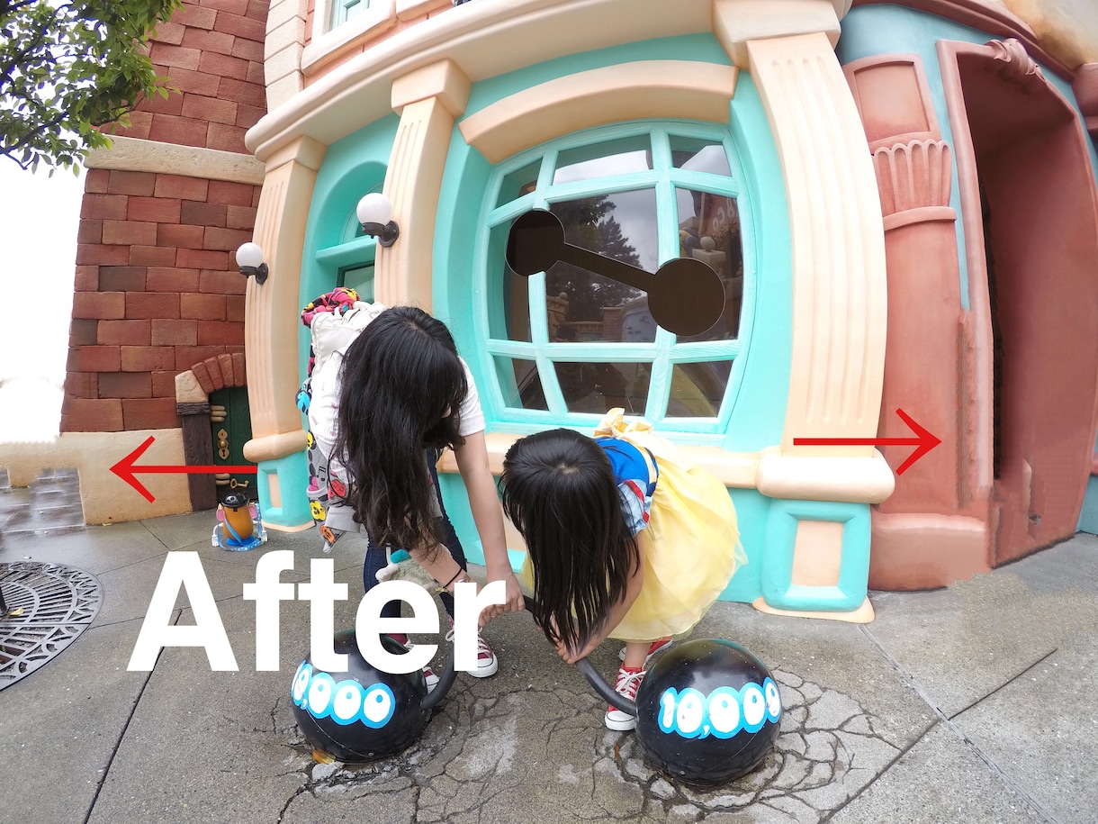お気に入りの写真に映りこんだ通行人を消します 部分的に消去したいお写真をお持ちの方へ！ イメージ3