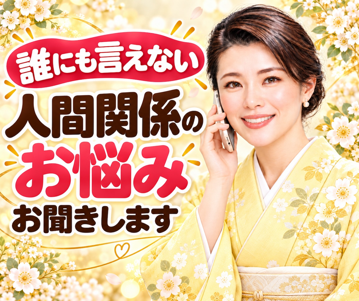 誰にも言えない人間関係のお悩み優しく聴きます 人間関係／職場/学校／不安/寂しい／愚痴/恋愛／相談 イメージ1