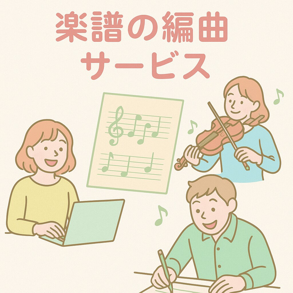 簡単な楽譜へのアレンジ・編曲します 最短3日納品！レベルに寄り添った編曲・アレンジいたします イメージ1