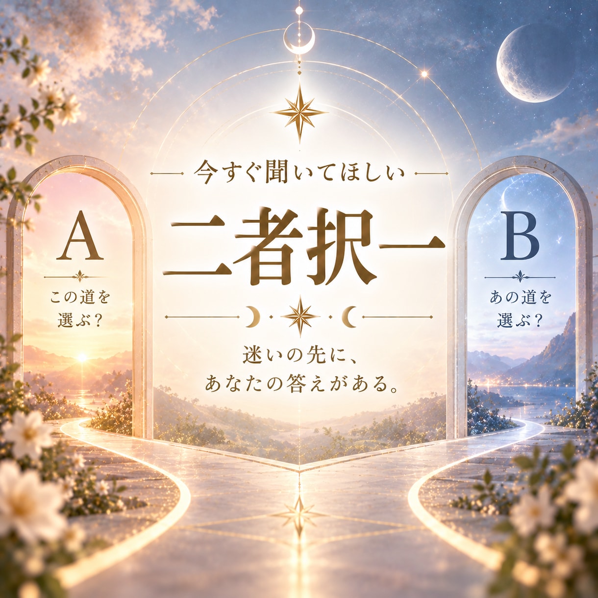 AとB◇あなたらしい選択を一緒に見つけます 迷いを整理し、心から納得できる未来へ導くリーディング イメージ1