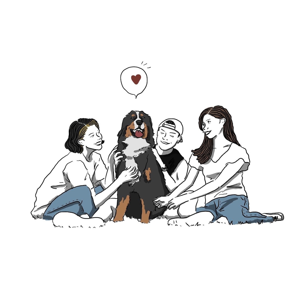 POPでおしゃれなイラストお描きします モノクロ、カラー、かわいいイラストを心を込めて。 イメージ5
