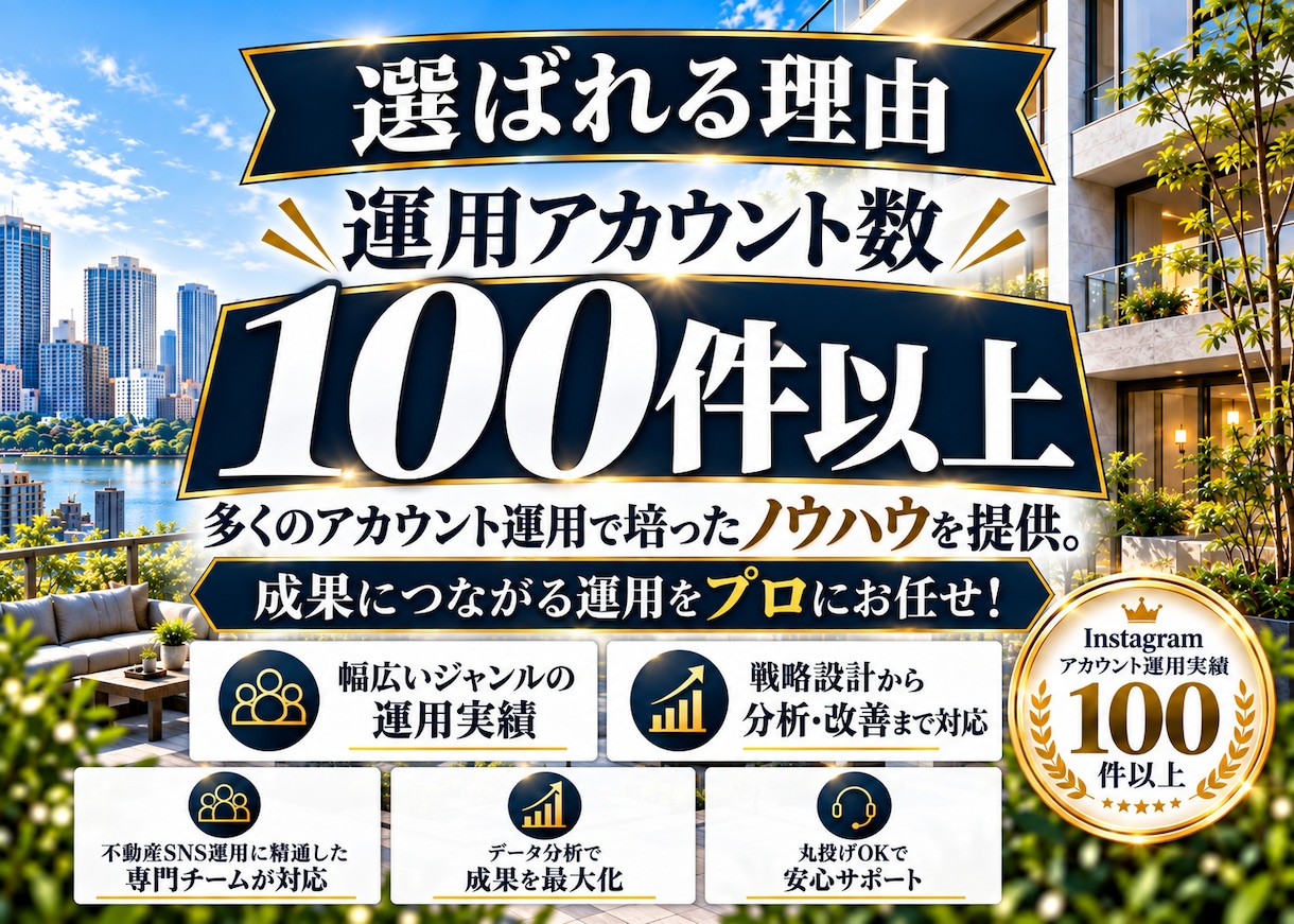 不動産業に特化！Instagram運用をいたします 不動産業界の「集客・問い合わせ」に強いInstagram運用 イメージ4