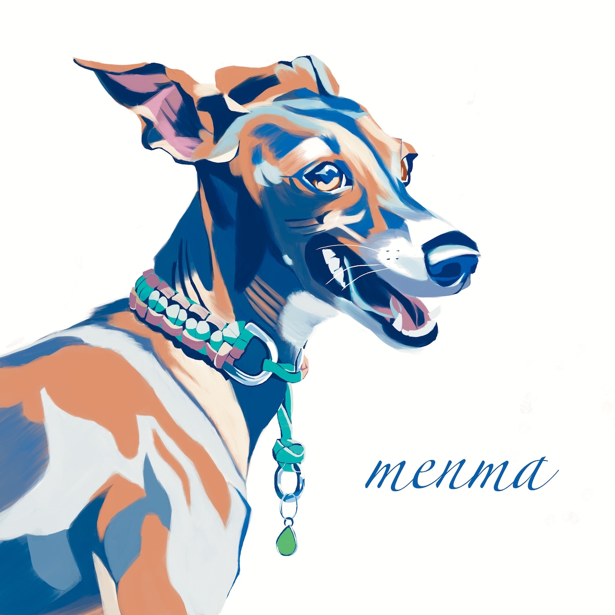 世界に一枚のご愛犬のイラストを描きます アクリル画風の鮮やかなイラストを描かせていただきます！ イメージ2