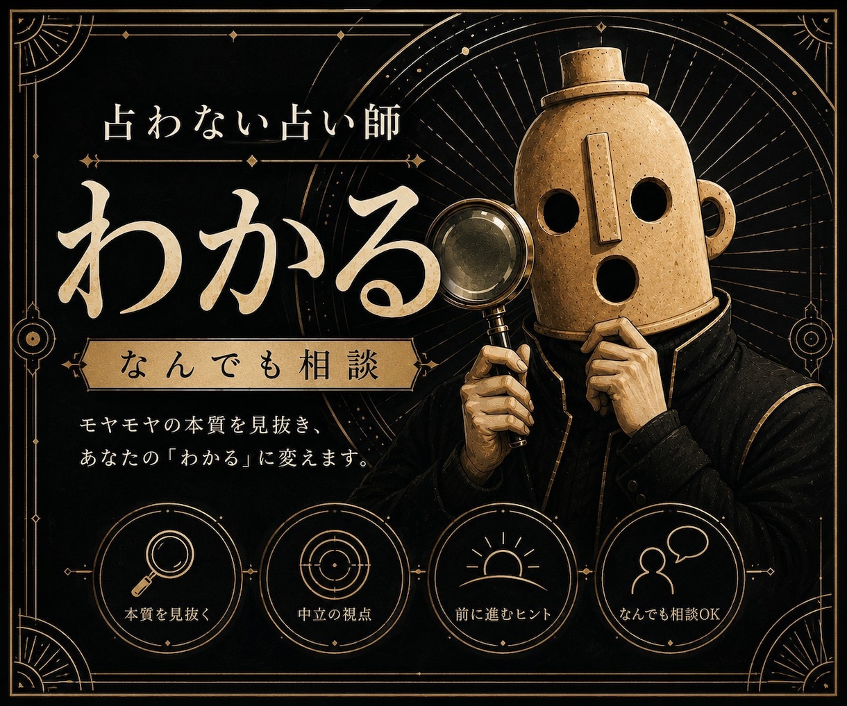 わかるなんでも相談承ります 占いません、人を見ます。どんなことでもOK。 イメージ1