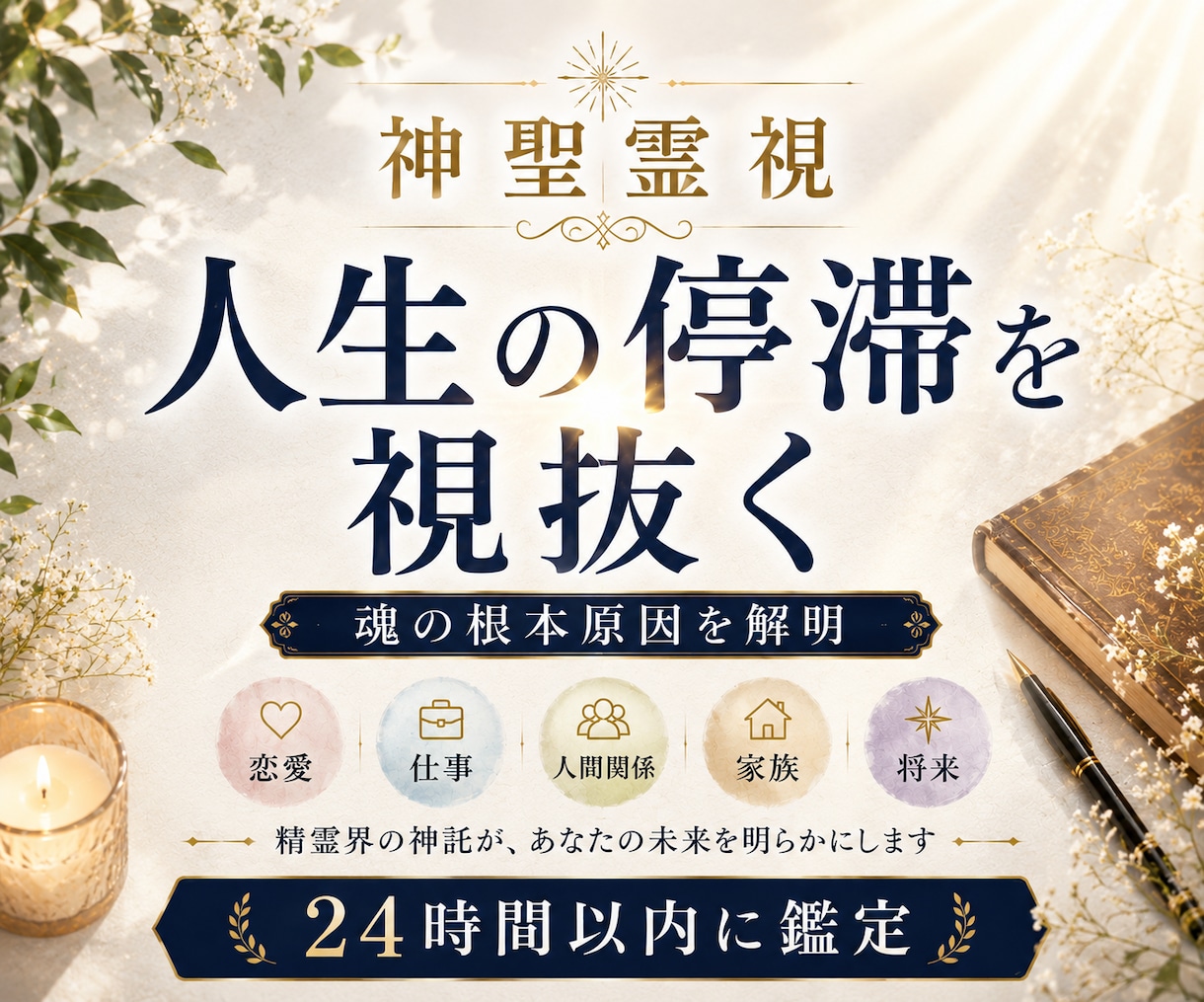 総合霊視鑑定｜恋愛仕事人間関係　お悩み全て視ます 高次元精霊のパワーで停滞の根本原因を解明 イメージ3