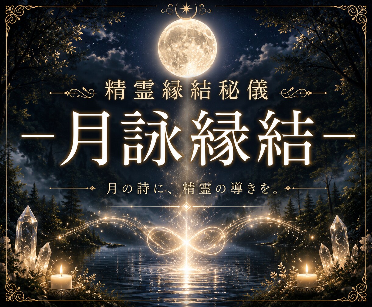 月光に願いを託し、精霊白魔術で縁結びします 精霊縁結秘儀ー月詠縁結ーにて恋愛成就を祈願します イメージ1