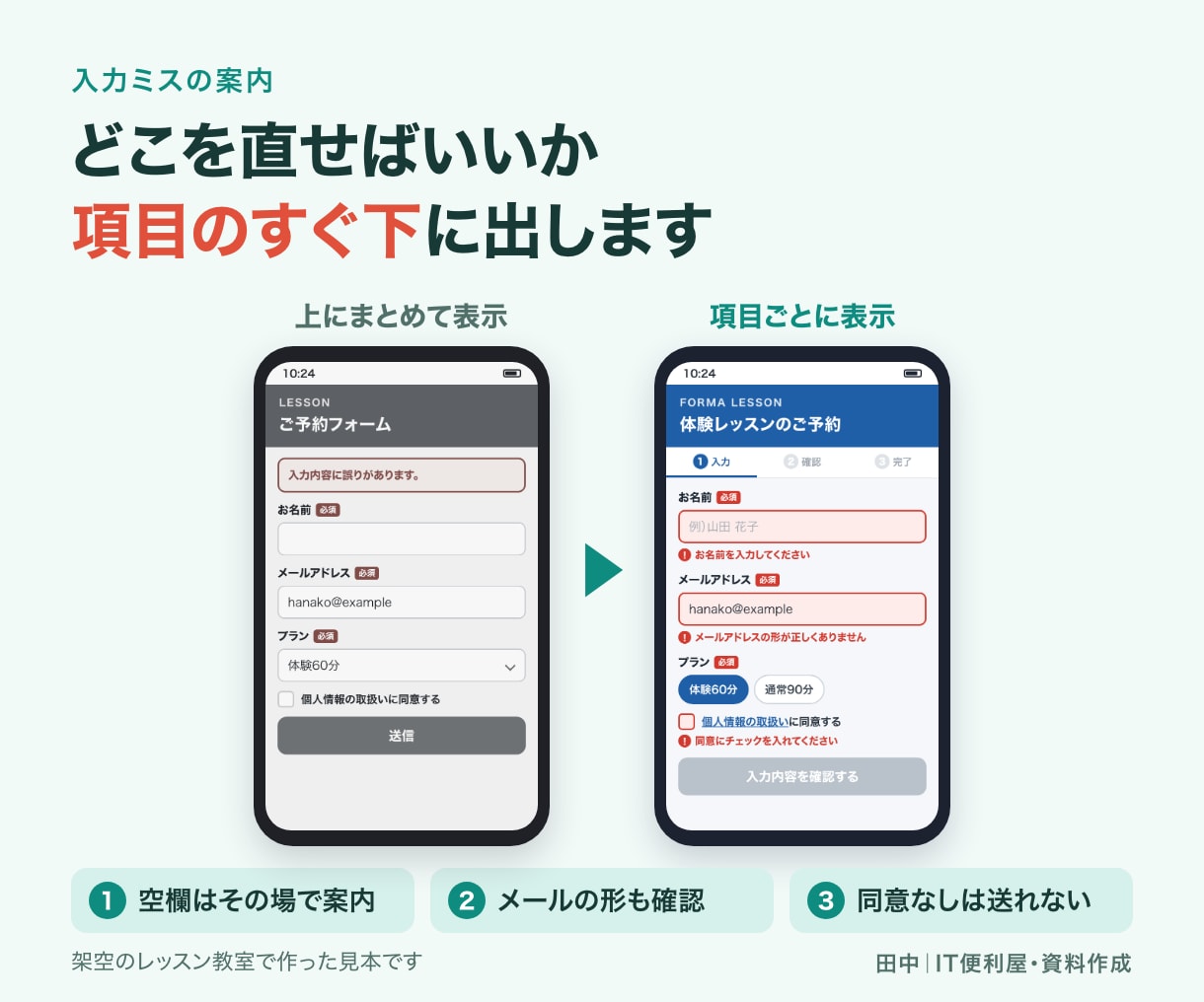 問い合わせ・予約フォームを制作します 入力確認・完了画面・自動返信文までまとめて対応 イメージ3