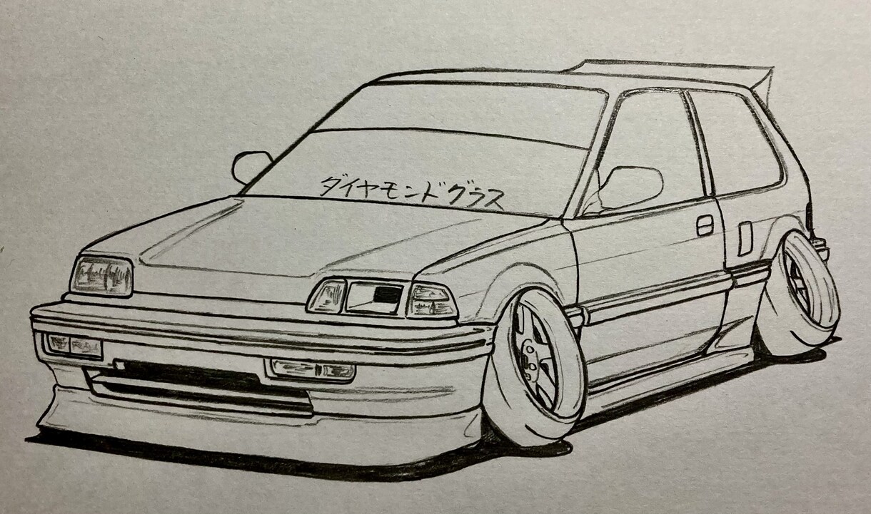 ご自身の愛車、カスタムカー、多種多様な車を描きます あなたの愛車を至極の逸品にする イメージ2