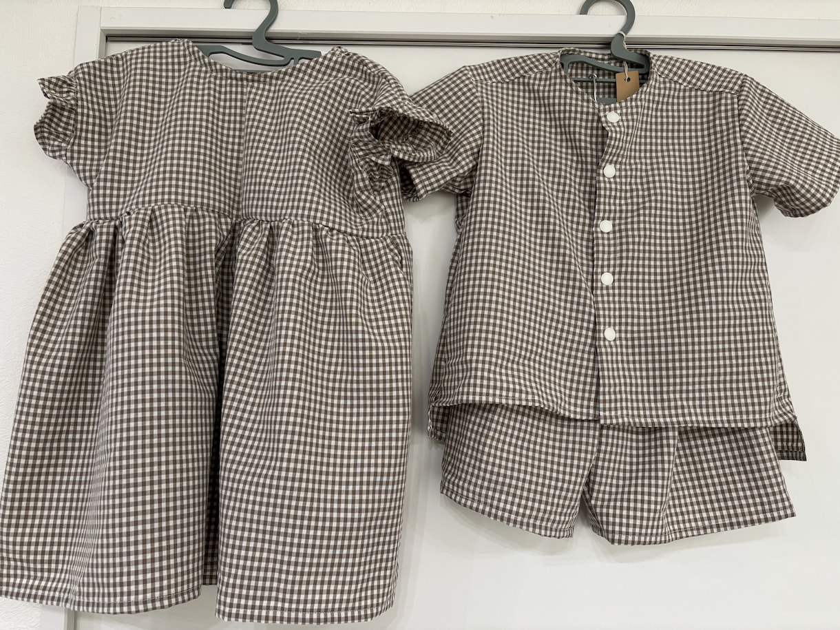 兄妹おそろい服つくります 兄妹おそろい服｜生地持ち込み専用　期間限定モニター価格 イメージ2