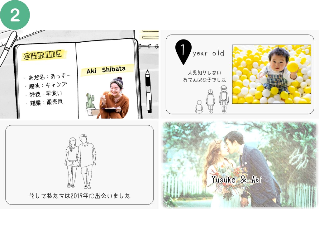 最短４日完成♡選べるプロフィールムービー作ります 【お急ぎカップル必見！】お二人の感動ストーリーを映像に イメージ5