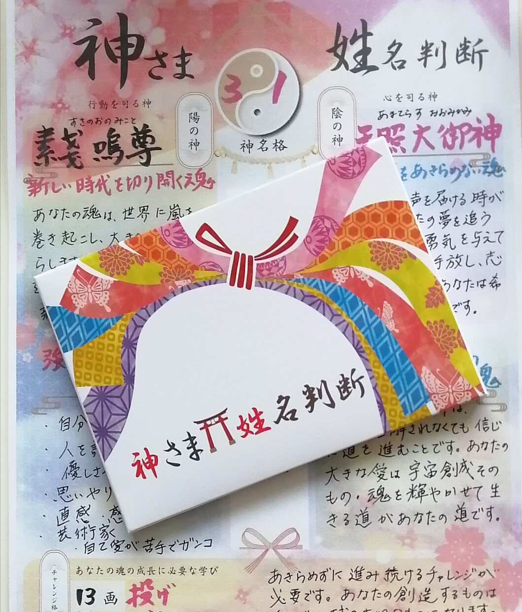あなたの名前に宿る神さまとの御縁を繋ぎます あなただけの神さま姓名判断です。 イメージ3