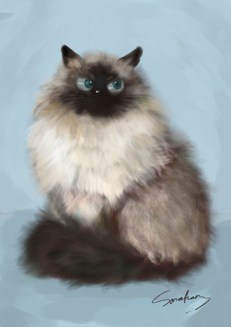お好きな画風でペットのイラストを作成します プレゼントや自分への贈り物、ペットとの思い出に イメージ1