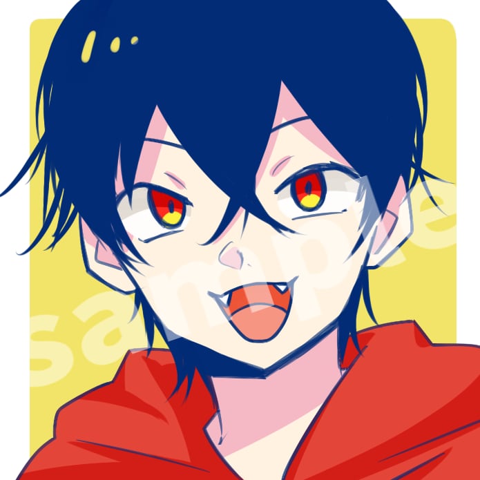 SNSのアイコン(男性キャラのみ)描きます 自分だけのアイコンがほしいと思っているあなたへ イメージ1